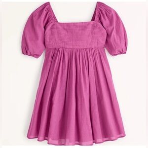 Abercrombie & Fitch | Emerson Poplin Puff Sleeve Mini Dress
